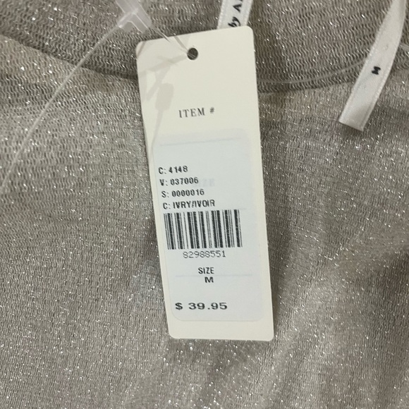 Anthropologie Shimmering Cream Blouse - Picture 6 of 7